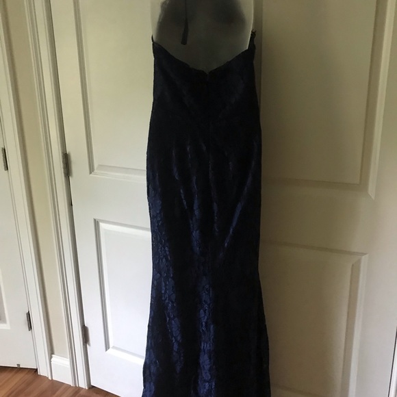 Lulas Every Memory N.Blue Lace Halter Maxi Dress - Picture 7 of 7